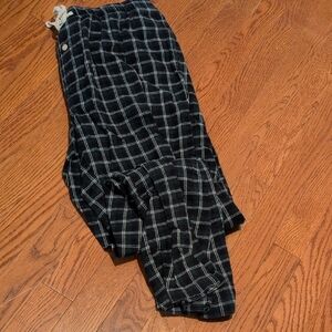 Joe Fresh Black and White Plaid Sweatpants